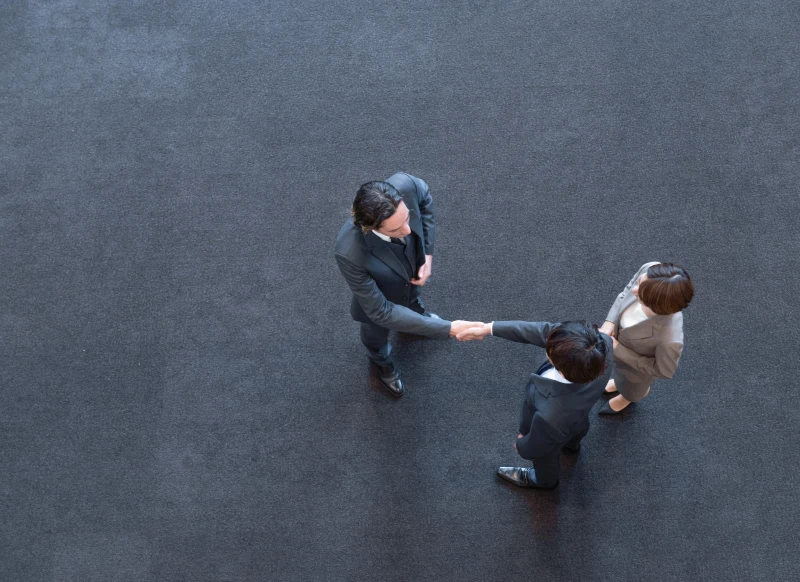 握手の画像